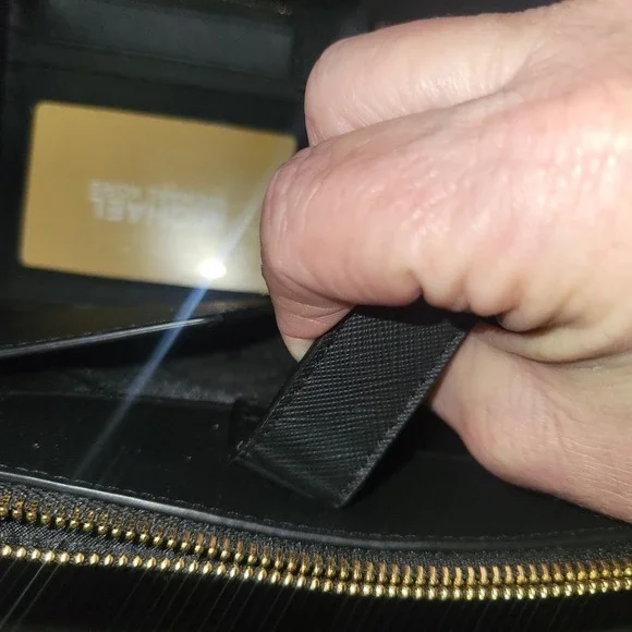 Michael Kors NEW Jet Set Travel L Double Zip Wristlet Black Saffiano Leather - Picture 6 of 6